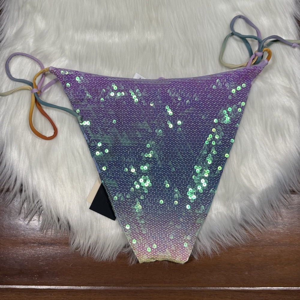 Gianni Bini x Dannijo Size Large Sequin Frankie Top Jayla Bikini Bottom Swimsuit - Picture 8 of 12